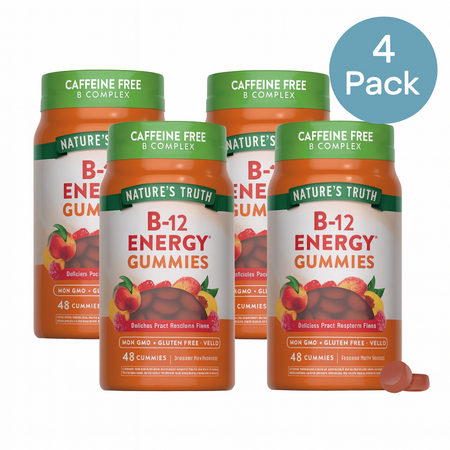 Nature’s Truth B-12 Energy Gummies 48ct 4 Pack New