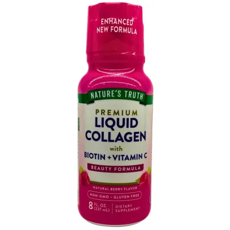Nature’s Truth Liquid Collagen with Biotin + Vitamin C 8 fl oz 1 Pack New