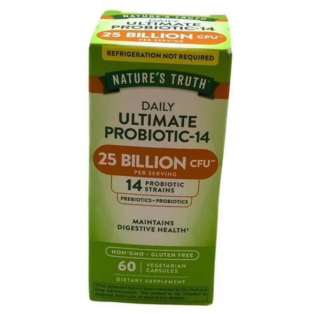 Nature’s Truth Ultimate Probiotic-14 25 Billion CFU 60ct New EXP: 12/2025