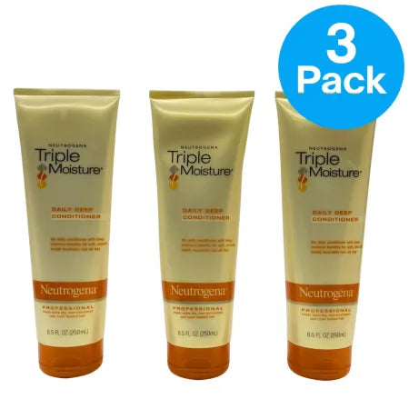 Neutrogena Triple Moisture Daily Deep Conditioner 8.5 oz 3-Pack New