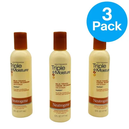 Neutrogena Triple Moisture Silk Touch Leave-In Cream 6 oz 3 Pack New