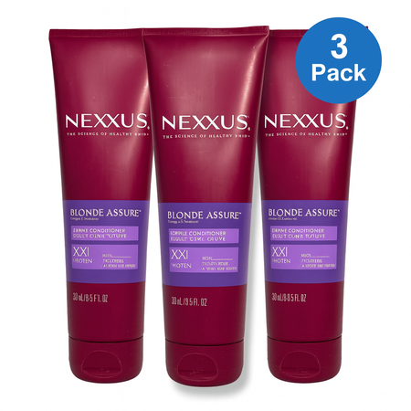 Nexxus Blonde Assure Purple Conditioner 8.5oz 3 Pack New