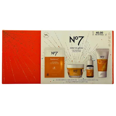 No7 Time to Glow The Radiance Collection Gift Set (1 Pack) New