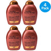 OGX Organix Brazilian Keratin Therapy Sulfate Free Shampoo 13oz bottles 4 pack bundle