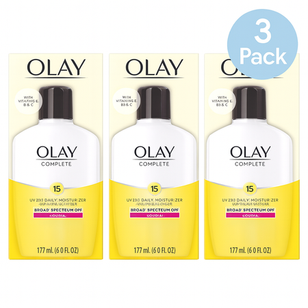 Olay Complete Daily Moisturizer SPF 15 6oz (3 Pack) New