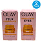 Olay Vitamin C Brightening Eye Cream 0.5oz 2 Pack Dark Circles Treatment