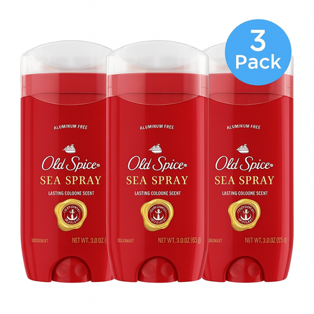 Old Spice Sea Spray Deodorant 3oz (3 Pack) New