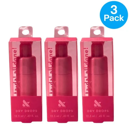 Olive & June Dry Drops Nail Dryer 0.42oz bottles 3-pack bundle