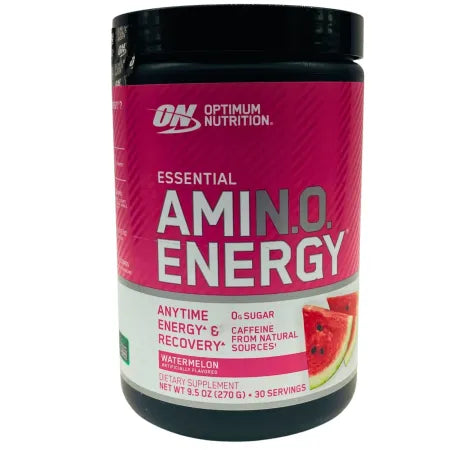 Optimum Nutrition Amin.O Energy Watermelon 9.5 oz (30 Servings) – 2026+