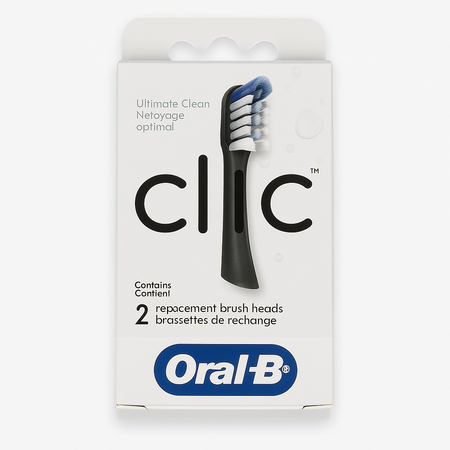 Oral-B Clic Ultimate Clean Replacement Brush Heads 2 Count New