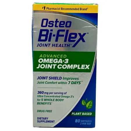 Osteo Bi-Flex Advanced Omega-3 Joint Complex 80 Softgels EXP 12/2026 1 Pack New