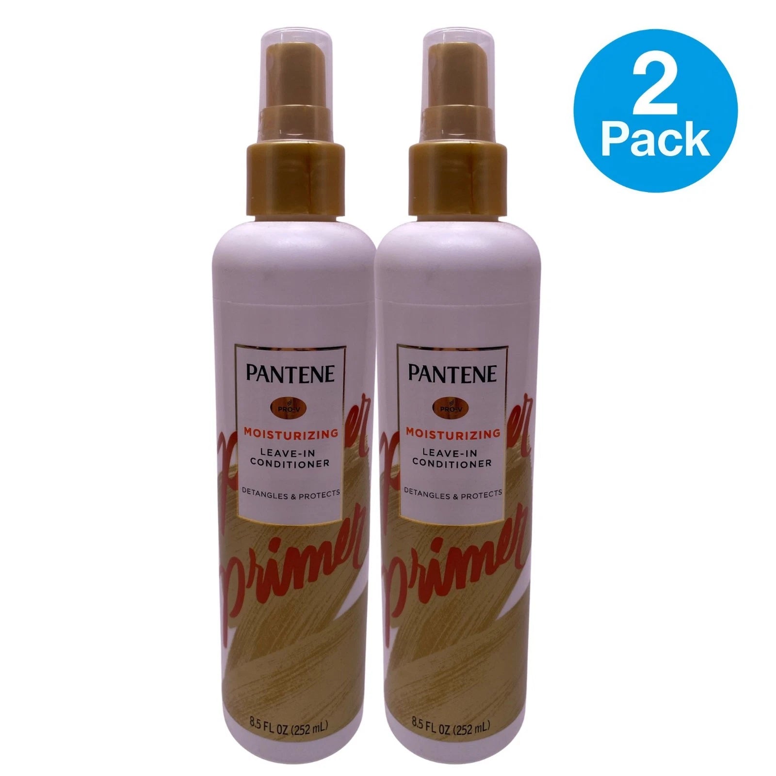 Pantene Moisturizing Leave-In Conditioner 8.5 oz 2 Pack New