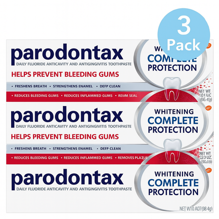 Parodontax Whitening Complete Protection Toothpaste 3.4oz 3 Pack Exp 01/2026 New