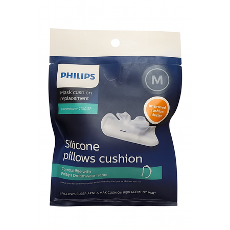 Philips DreamWear Silicone Pillows Cushion M – Single Unit New