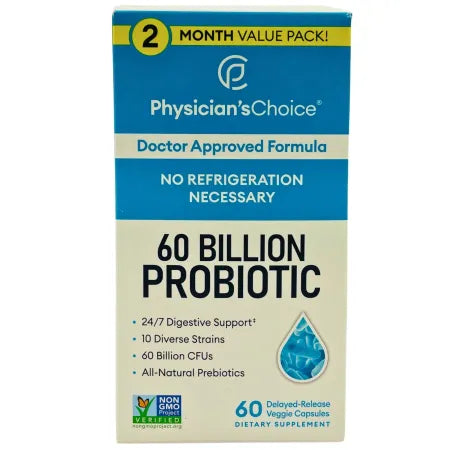Physician’s Choice 60 Billion Probiotic 60 Veggie Capsules Digestive Support New