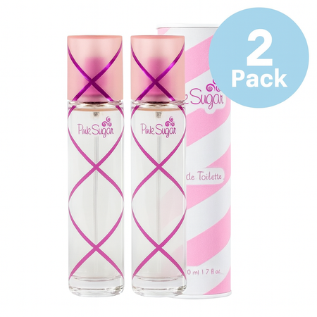 Aquolina Pink Sugar Eau de Toilette 1.7 oz bottle 2-pack fragrance set