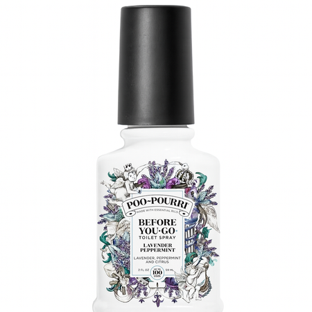 Poo-Pourri Lavender Peppermint 2 fl oz toilet spray bottle for bathroom odor control