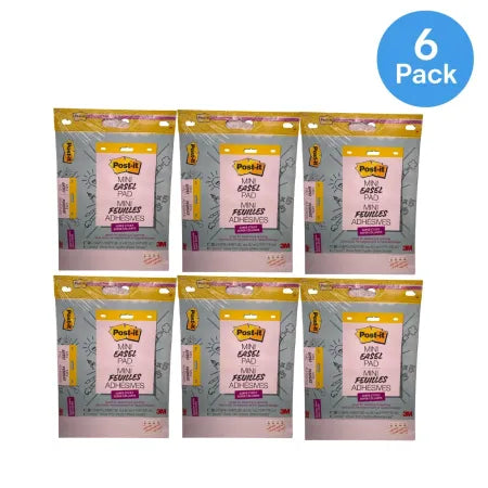 Post-it Mini Easel Pad Super Sticky 6 Pack New
