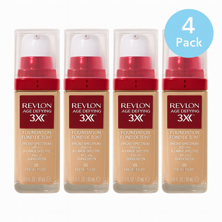 Revlon Age Defying SPF 20 Foundation 30ml 4 Pack Fresh Ivory New 2/2026