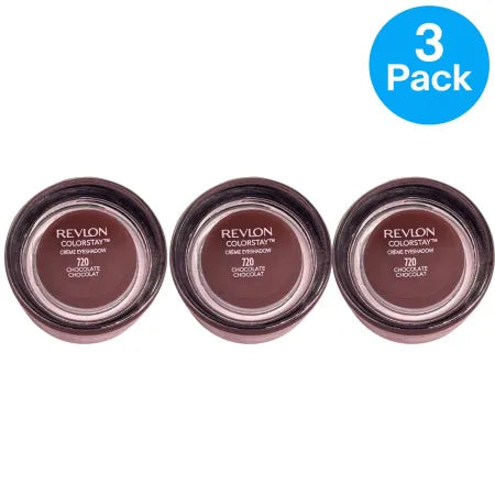 Revlon ColorStay Crème Eyeshadow #720 Chocolate 0.12oz (3 Pack) New