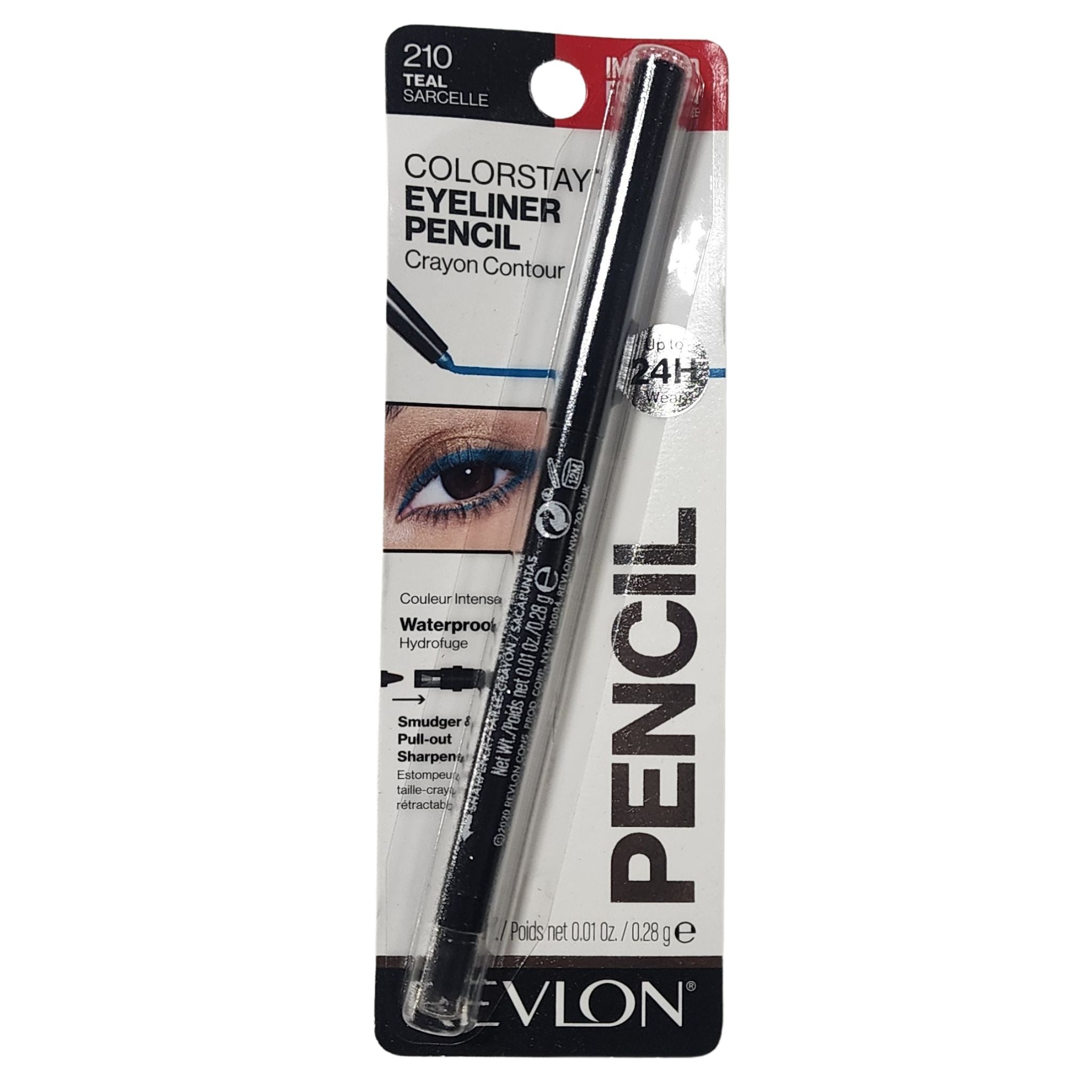Revlon ColorStay Eyeliner Pencil 210 Teal Sarcelle 0.01oz New
