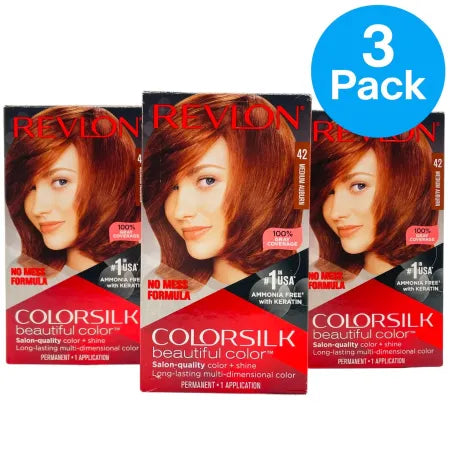 Revlon Colorsilk 42 Medium Auburn Hair Color – 3 Pack – New