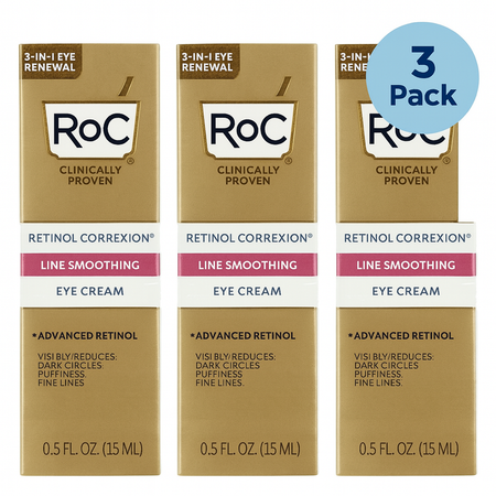 RoC Retinol Correxion Eye Cream 0.5oz 3 Pack New