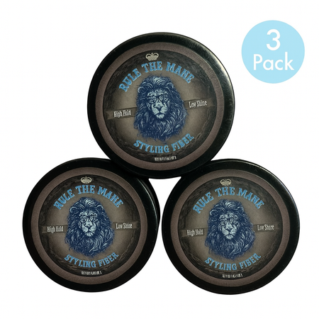 Rule The Mane Styling Fiber 1.7 oz (48g) 3 Pack New