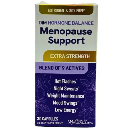 SM Nutrition DIM Hormone Balance Menopause Support Extra Strength 30 Caps 1/2026