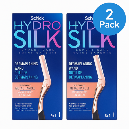 Schick Hydro Silk Dermaplaning Wand 6 Refills 2 Pack - New