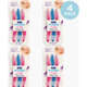 Schick Hydro Silk Touch-Up Razors 4 Pack | Face & Eyebrow Shaper - New