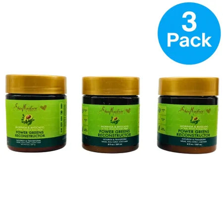SheaMoisture Power Greens Reconstructor 8oz – Moringa & Avocado – 3 Pack – New