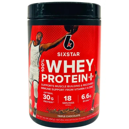 SixStar 100% Whey Protein Triple Chocolate 1.82 lbs – 1 Pack – New 1