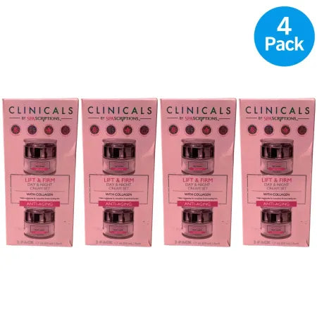 Spa Scriptions Clinicals Lift & Firm Day  &Night Cream 1.7 oz 4 Pack New