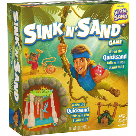 Spin Master Sink N’ Sand Board Game with Kinetic Sand Ages 4+ New