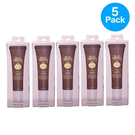 Sun Bum Lip Balm SPF 30 Coconut Sunscreen Lip Care 0.5 oz 5 Pack New