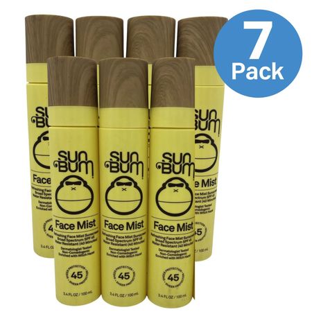 Sun Bum Mist 45 Refreshing Sunscreen Spray SPF 45 3.4 oz 7 Pack New 1