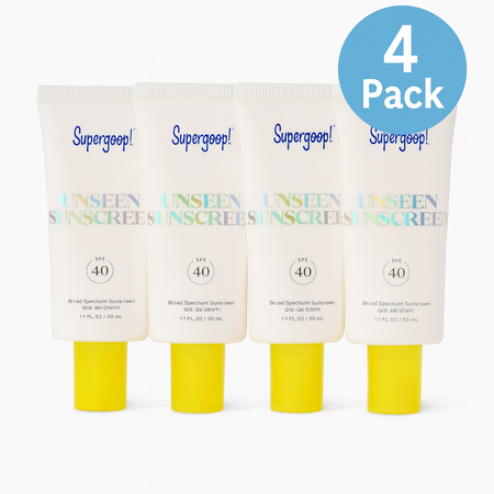 Supergoop! Unseen Sunscreen SPF 40 1.7 fl oz 4 Pack New