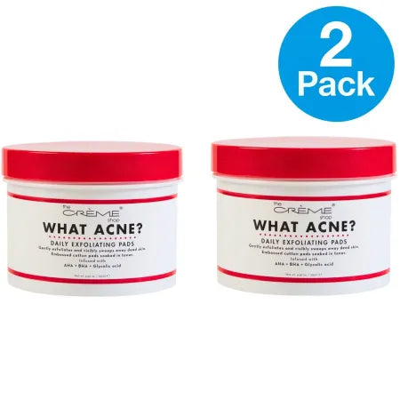 The Crème Shop What Acne Exfoliating Pads 2 Pack 4.56 oz skincare product