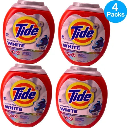 Tide Power Pods White 45 XL Pacs 4 Pack New