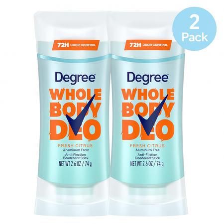 Title: Degree Whole Body Deodorant Fresh Citrus 2.6 oz – 2 Pack – New 1