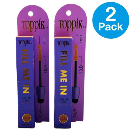 Toppik Fill Me In Hairline Filler Medium Blonde 0.176 fl oz-(5g) 2 Pack – New