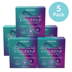Trojan Ultra Touch Fingertip Vibrator 5 Pack - pleasure vibrators for intimate moments