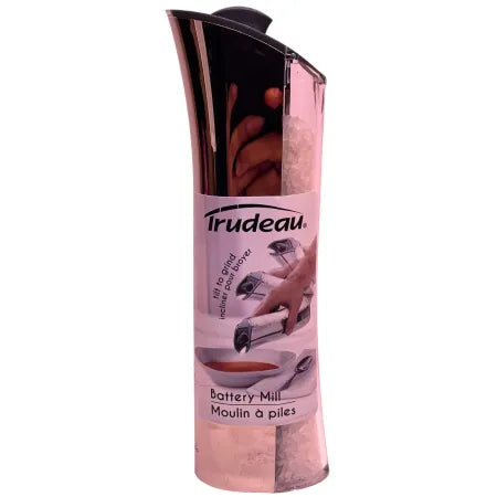 Trudeau Electric Salt Pepper Grinder Battery Mill LED Adjustable