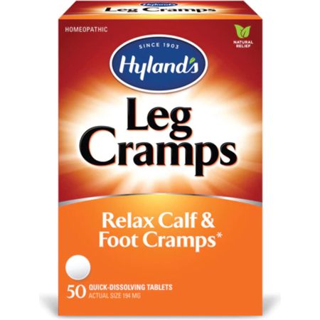Hyland's Leg Cramps Tablets 50 Count - Natural Cramp Relief with Quinine, Homeopathic Pain Relief