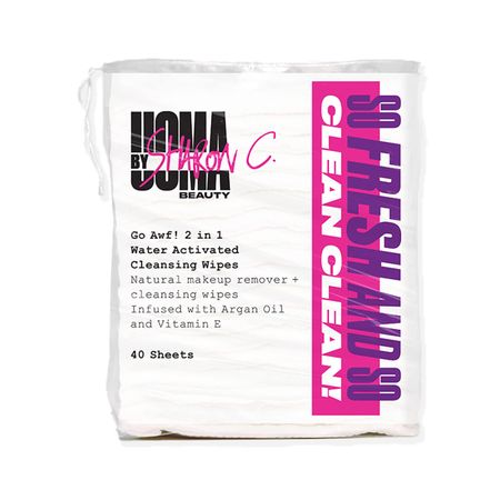 Uoma By Sharon C, Go Awf! 2-In-1 Water Activated Cleansing Pads 40 Pack