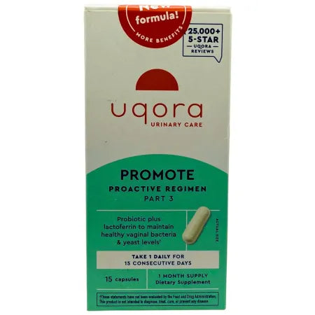 Uqora Promote Proactive Regimen Part 3 Urinary Care 15 Capsules EXP 05/2026
