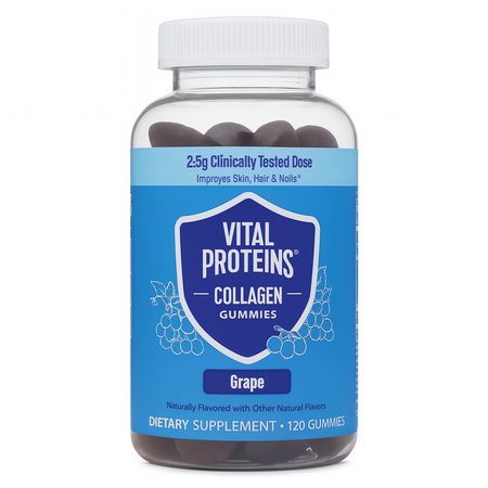 Vital Proteins Collagen Gummies Grape 120ct 1 Pack New