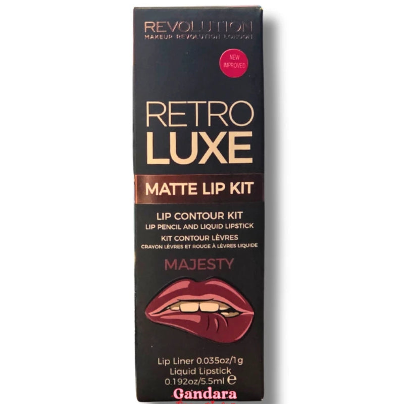 Revolution - Retro Luxe Matte Lip Contour Kit (Majesty) (1 Pack)