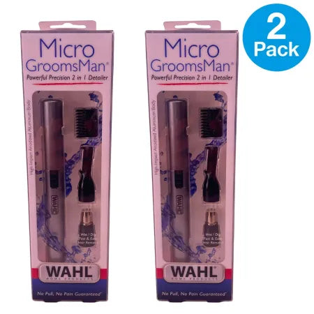 Wahl Micro GroomsMan 2-in-1 Precision Detailer – 2 Pack